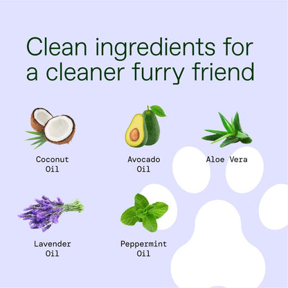 ALŌH Hypoallergenic | All-Natural | Multi-Purpose Pet Wipes. Lavender + Wild Mint 50ct Wipes