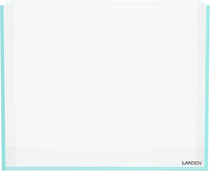 LANDEN 30N 3.2 Gallon Nano Rimless Low Iron Aquarium Tank, W11.8×D7.5×H9.4 in(30x19x24cm) 5mm Thickness with Nano Foam Leveling Mat Included