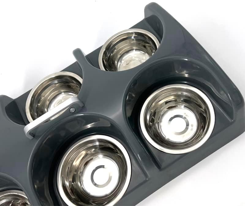 Puppy Feeding System 6 Litter Multiple Dog Bowl Feeder Puppy Feeder Station, Weaning Dish Puppy's Feeding