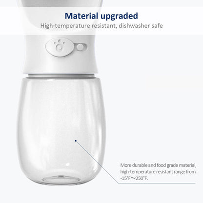 WePet Portable Dog Water Bottle, 12 OZ, Leak Proof Puppy Water Dispenser with Drinking Feeder for Pets Outdoor Walking, Hiking, Travel, Food Grade Plastic