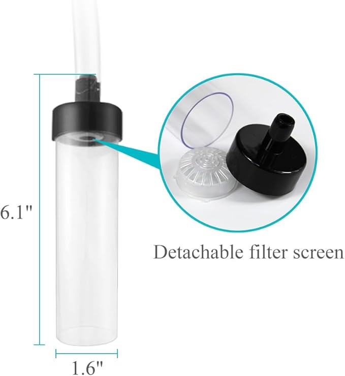 5ft-S Aquarium Siphon Vacuum Cleaner for Fish Tank Cleaning Gravel & Sand