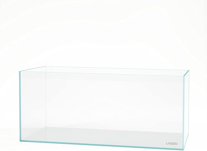 Landen 120P 72.2 Gallon Rimless Low Iron Aquarium Tank, W47.2 × D19.7 × H19.7 (120x50x50cm) 12mm Thickness with Black Nano Foam Leveling mat Included