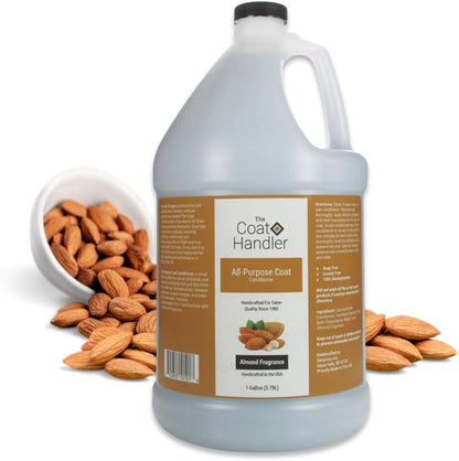 All-Purpose Coat Dog Conditioner, 1 Gallon - All Natural Ingredients, Handcrafted, Loosens Tangles and Eliminates Static, Aids in DeShedding, Professional Grade Grooming Formula
