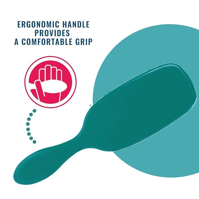 Wet Brush Pet Hair Brush, Smooth, Shiny Fur, Dog and Cat Hairbrush, De-Shedding Comb & Dematting Tool for Grooming Long or Short-Haired Dogs, Tangle-Free for Less Pulling & Tugging, Teal