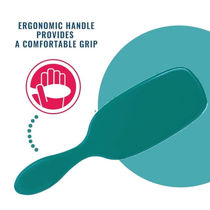 Wet Brush Pet Hair Brush, Smooth, Shiny Fur, Dog and Cat Hairbrush, De-Shedding Comb & Dematting Tool for Grooming Long or Short-Haired Dogs, Tangle-Free for Less Pulling & Tugging, Teal