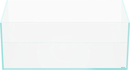 LANEDN 90S 39 Gallon Shallow Tank Rimless Low Iron Tank 35.4" L × 19.7" W × 14.2" H (90cm x 50cm x 36cm); 10mm Thickness Aquascape Fish Tank, Black Leveling Mat Included