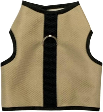 Kitty Holster Cat Harness – Ultra-Breathable Cool Mesh, Cat Accessories - 100% Cotton Lining, Lightweight & Secure with Hook-and-Loop, Vet-Recommended, Made in USA – S/M, Khaki