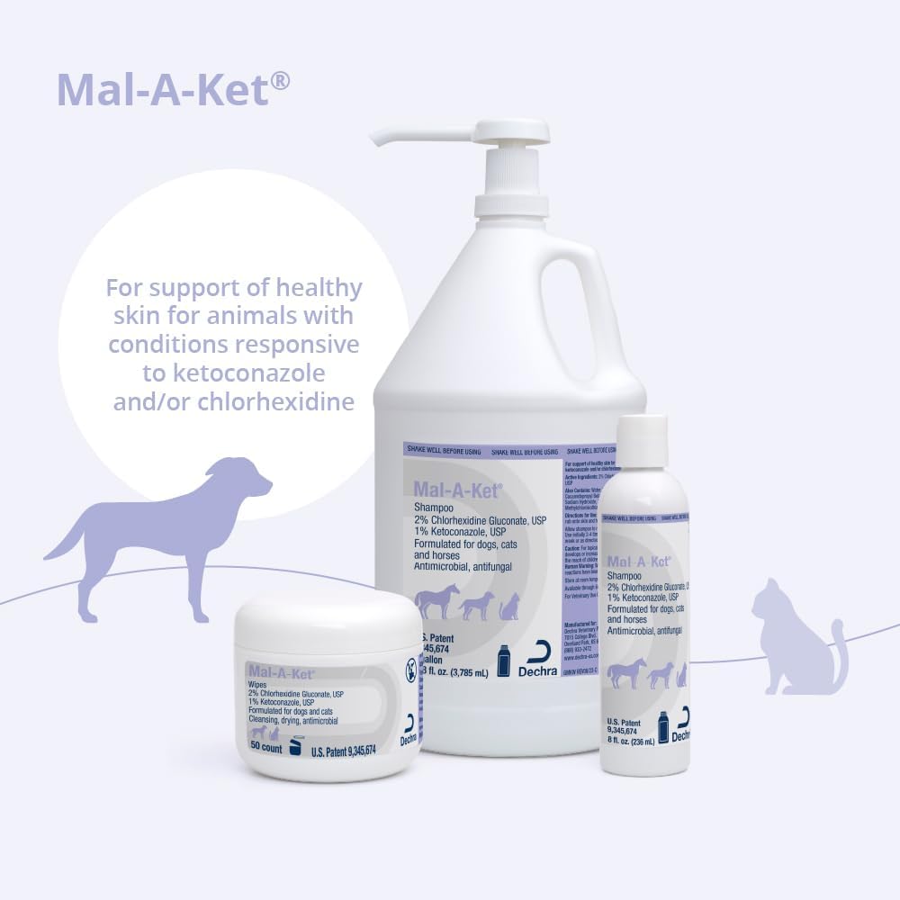Mal-A-Ket Wipes for Dogs and Cats, 2.25" Round, 50 Count jar