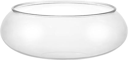 Yardwe Transparent Landscape Fish Tank - Plastic Small Betta Fish Bowl Perfect for Office and Home Decor Aquatic Plant Hydroponic Planter 9.53 X 9.53 X 3.94 Inches