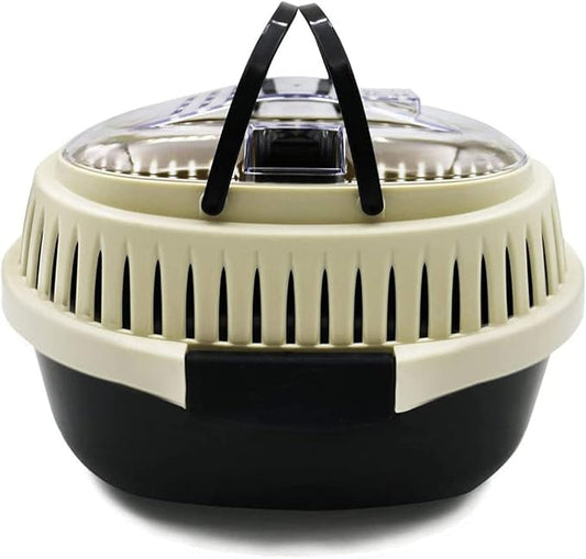 Black Travel Small Animals Hamster Hedgehog Guinea Pig Cage Carrier for Hamsters Hedgehogs Ferret Bird Parrot Guinea Pig Travel Carrier Cage with Handle Breathable Small Animal Guinea Pig Cage Carrier