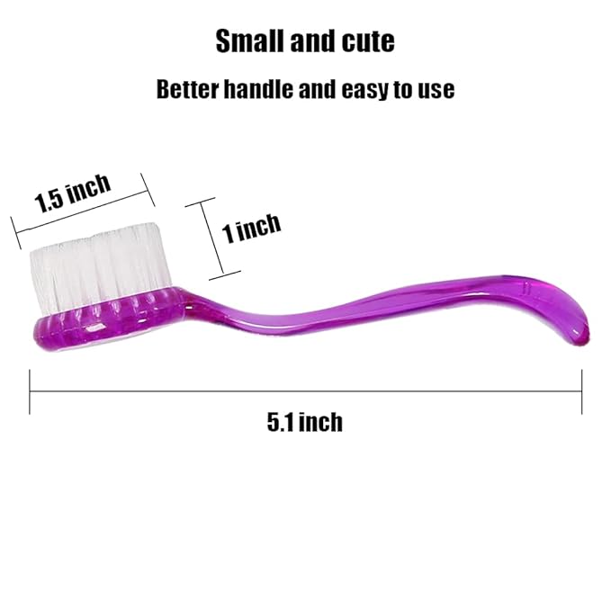 2 Pack Hamster Brush, Guinea Pig Massage Combs, Hedgehog Cleaning Supplies - Purple