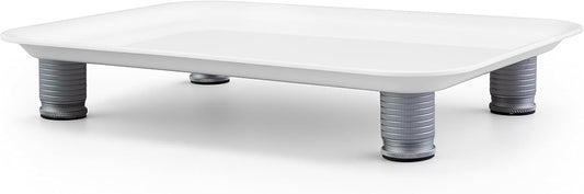 Marsui Ant Proof Cat Dog Bowl Tray - Waterless, Height Adjustable Legs for Pet Neck Comfort No Pest Pet Food Feeding Station, Kitchen Sweets & Trash Ant Barrier(43mm-75mm,White)