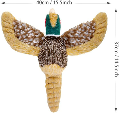 Pheasant Dog Toy Squeaky Pet Toys,Pheasant Interactive Chew Toys Stuffed Teething Toys for Large Medium Small Dog,Pheasant Dogs Toys Squeaky Toy to Keep Them Busy (R-2pheasant)