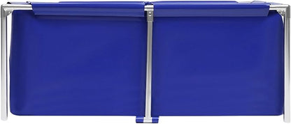 Canvas Fish Pond Foldable Above Ground Fish Aquarium Ornamental Swimming Pool Water Storage Tank Fish Water Tank with Drain Valve Koi Goldfish Tank Breeding Indoor Outdoors