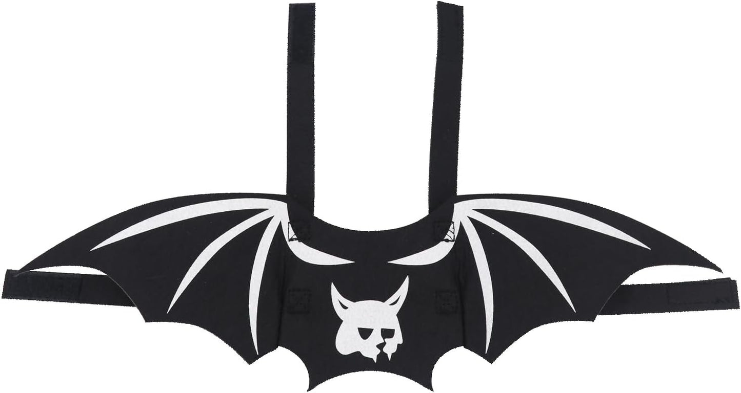 Pet Cat Bat Wings for Halloween Party Decoration, Dog Cosplay Bat Costume,Puppy and Cat Dress Up Accessories (White Ghost, Small)
