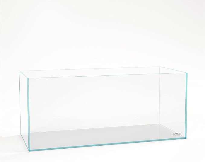 Landen 120P 72.2 Gallon Rimless Low Iron Aquarium Tank, W47.2 × D19.7 × H19.7 (120x50x50cm) 12mm Thickness with Black Nano Foam Leveling mat Included