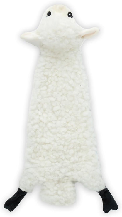 Best Pet Supplies Squeaky Dog Toys with Soft Durable Fabric for Small, Medium and Large Pets Interactive Toy for Indoor Play, Supports Active Biting and Play - Sheep, Small