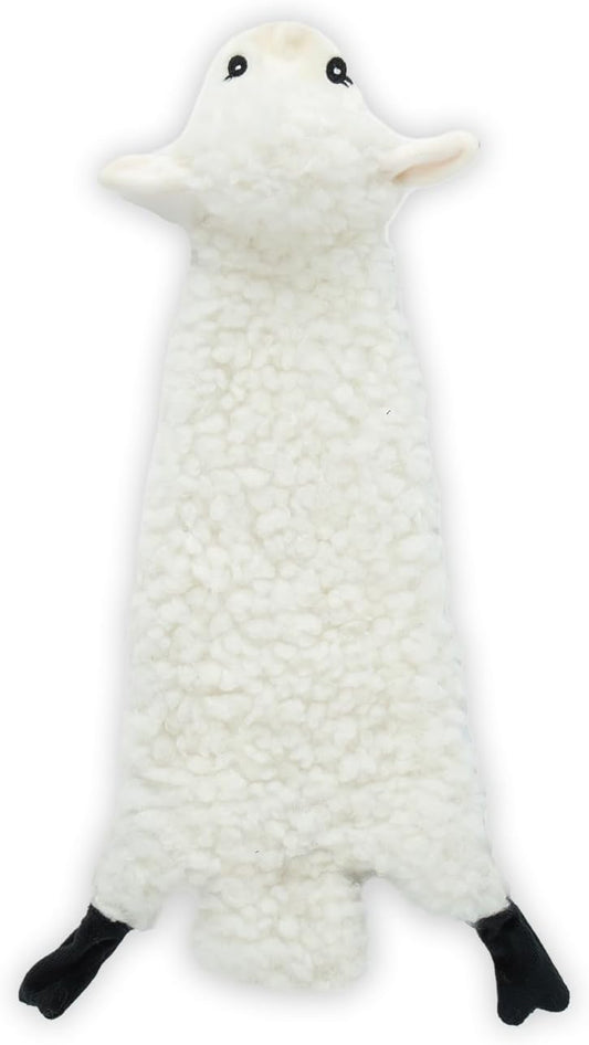 Best Pet Supplies Squeaky Dog Toys with Soft Durable Fabric for Small, Medium and Large Pets Interactive Toy for Indoor Play, Supports Active Biting and Play - Sheep, Medium