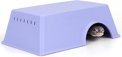 Snake Hide, Leopard Gecko Tank Accessories for Reptile Ball Python Crested Gecko Lizard Bearded Dragon - PurpleHideL