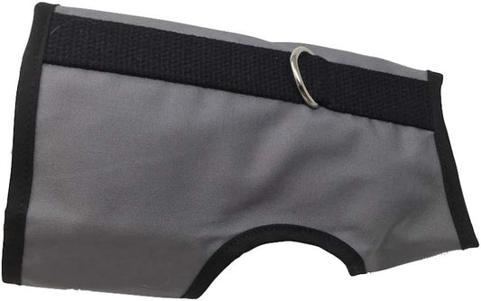 Kitty Holster Cat Harness – Secure Cat Harness for Walking, Soft Cotton Cat Accessories, Comfortable Fit, Strong Hook-and-Loop Closure, Made in USA – Gray, S/M