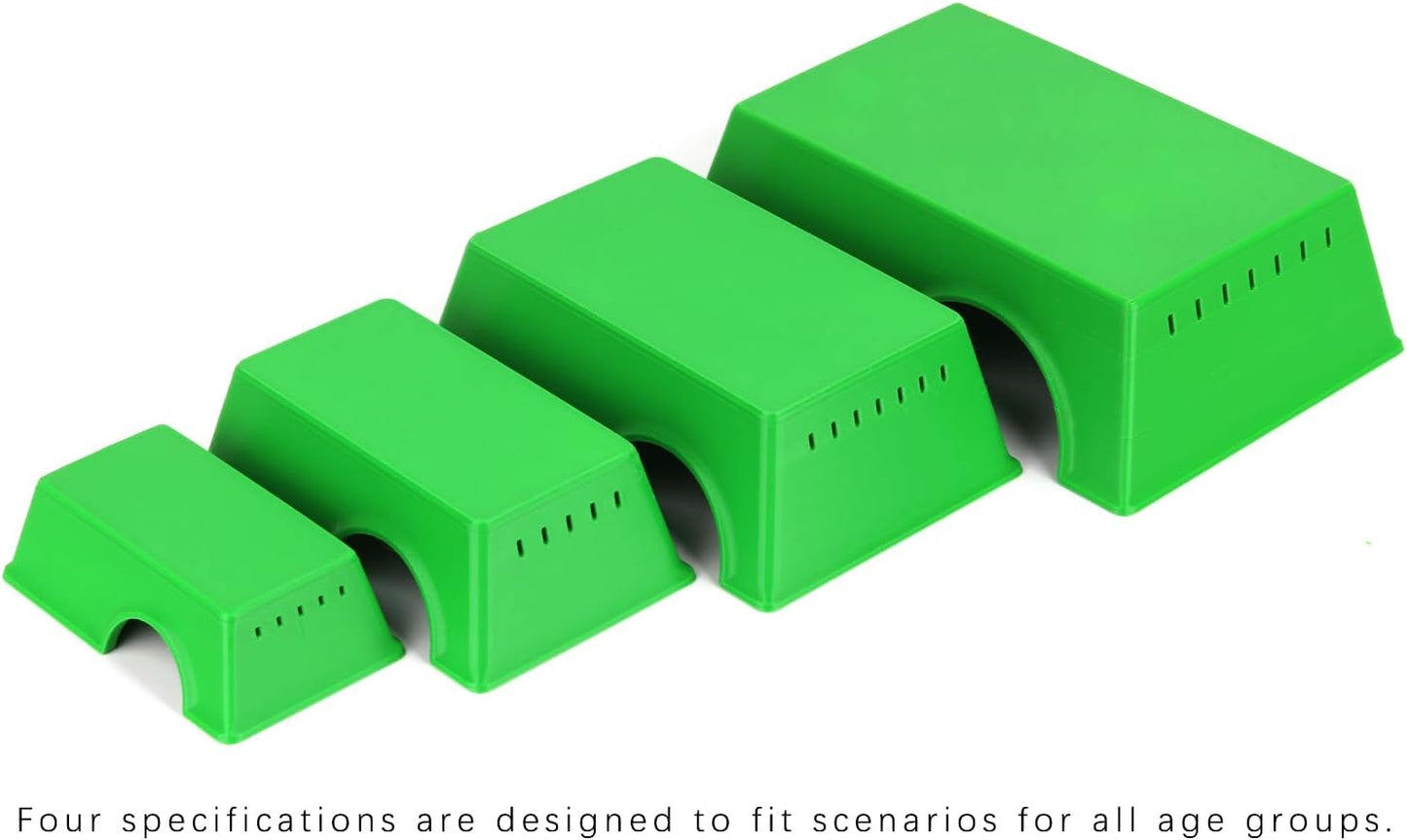 Snake Hide, Leopard Gecko Tank Accessories for Reptile Ball Python Crested Gecko Lizard Bearded Dragon - GreenHideM