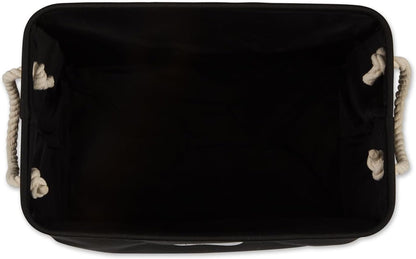 Bone Dry Pet Storage Collection Collapsible Bin, Black, Medium Rectangle