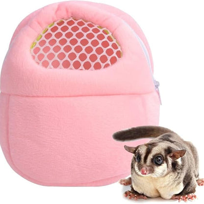 Pet Carrier Backpack for Small Animals, Travel Handbag for Cat, Puppy, Guinea Pig, Hedgehog, Hamster (Pink, S)