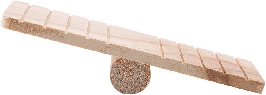HEEPDD Wooden Seesaw Hamster Toys Small Animal Play House Cage Chew Toy Pet Accessories for Hamsters Rat Gerbil Chinchilla Guinea Pig Squirrel