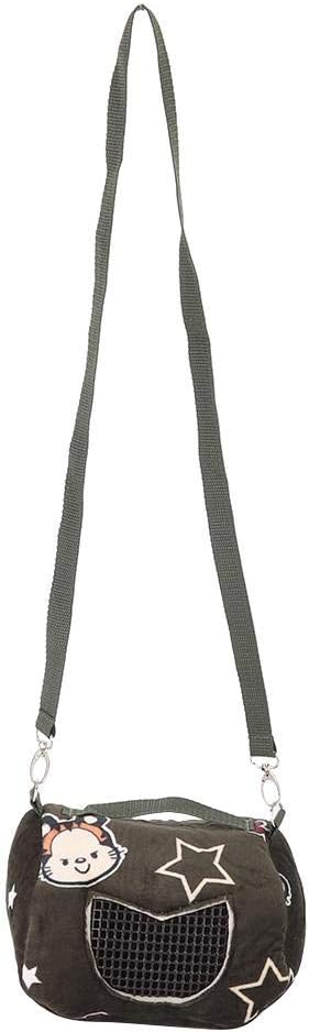 Hamster Carrier Bag, Breathable Small Animal Outgoing Travel Pouch for Small Pets Squirrel Hedgehog Hamsters Sugar Glider Guinea Pig(L)