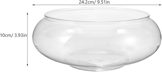 GANAZONO Clear Fish Bowl Vase Bubble Round Planter Terrarium Fish Bowl Aquatic Plant Pot Daffodil Pot Hydroponic Planter Tank Aquarium