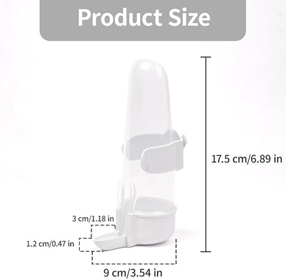 Bird Feeder Automatic Bird Water Dispenser Set for Cage No Mess Parakeet Cage Water Dispenser PP Material, 200ml/6.8fl oz (2PCS)