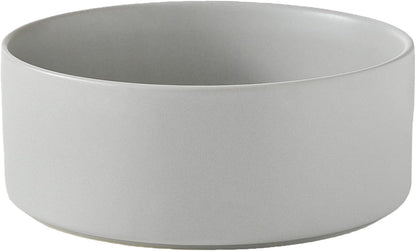 8'' Ceramic Dog Bowl - 70Oz Classic Dogs Food & Water Bowl for Medium and Large Breeds, Heavy-Duty Non-Slip Dog Dish, Food Grade Stoneware Pet Bowl, Dishwasher & Microwave Safe, Grey
