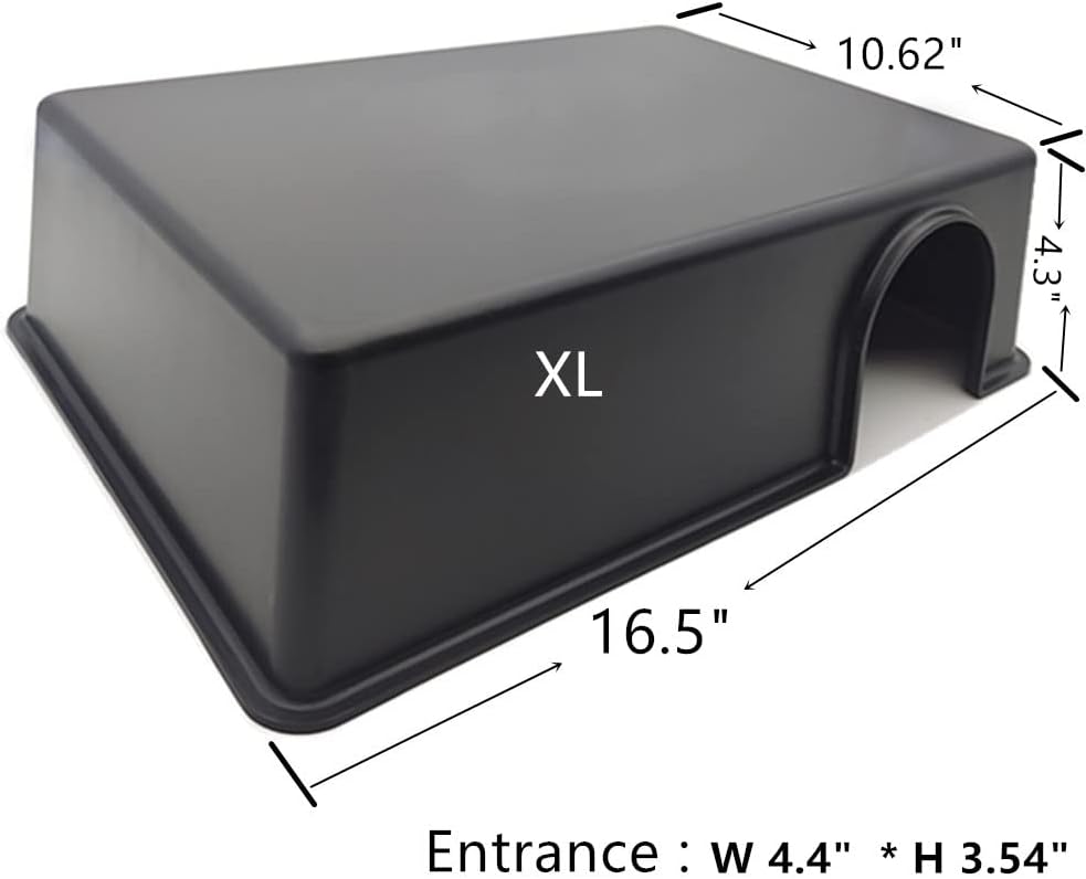 Leoterra Snake Hides for Ball Pythons X-Large Ball Python Hides 16.5"x10.6"x4.3"(XL) Plastic Material Durable and Easy to Clean