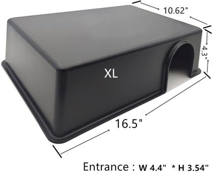 Leoterra Snake Hides for Ball Pythons X-Large Ball Python Hides 16.5"x10.6"x4.3"(XL) Plastic Material Durable and Easy to Clean