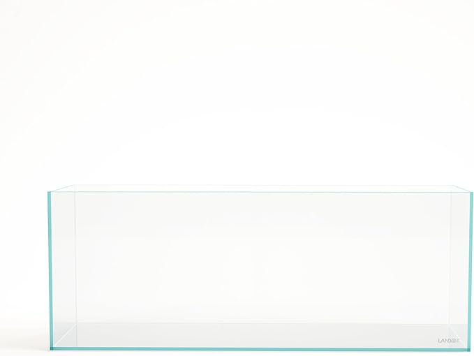 LANDEN 150cm 88.52 Gal Rimless Low Iron Aquarium Large Fish Tank, Bookshelf Aquarium, W59.06×D19.69×H19.41 in (150×50×50cm) 15mm Thickness with Black Nano Foam Leveling mat Included