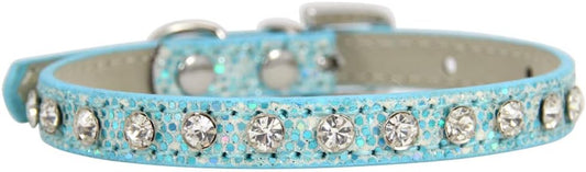 Cat Collar Rhinestone Bling Cute Cat Collars Accessories for Pet Collars Adjustable Ideal for Girl Cats Male Cats(Blue)