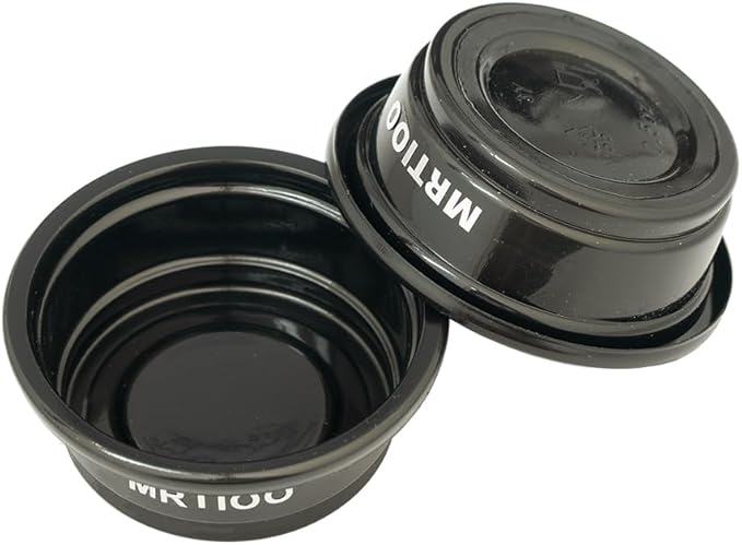 100 pcs 0.5oz Crested Gecko Food and Water Feeding Cups, Reptile Feeder Bowls, for Lizard and Other Small Pet Ledge Accessories Supplies - Black