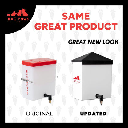 RentACoop 64oz(2L) Small Animal Drinker with No-Drip Brass Nozzle - Suitable for Small Pets, Bunnies, Hamsters, Guinea Pigs, Hedgehogs, Rabbits, Chinchillas, Mice and Rats