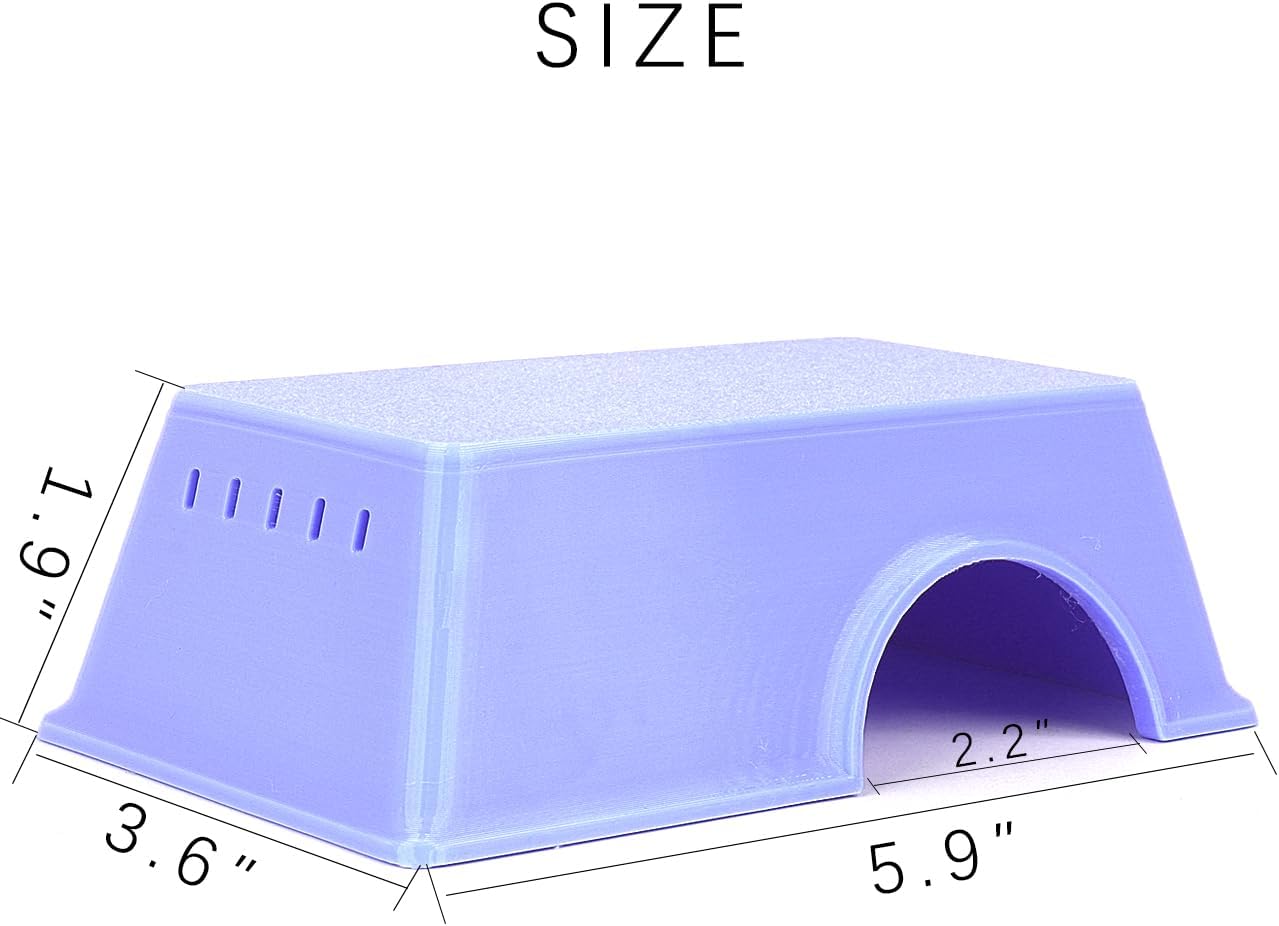 Snake Hide, Leopard Gecko Tank Accessories for Reptile Ball Python Crested Gecko Lizard Bearded Dragon - PurpleHideM