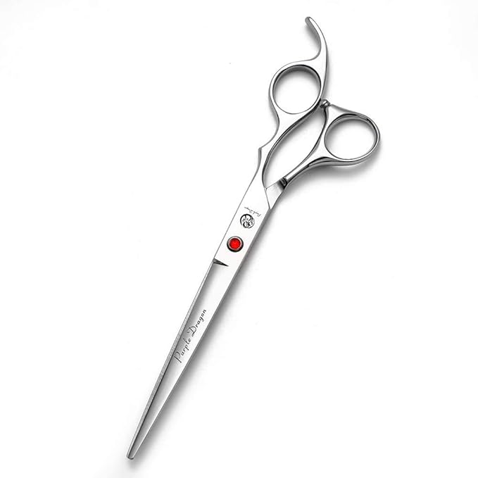 Purple Dragon 5"/5.5"/6"/6.5"/7"/7.5"/8"/9"/10" Sharp Edge Hair Cutting Shears Pet/Puppy/Cat Grooming Scissors with Bag - Perfect for Barber or Dog Groomer