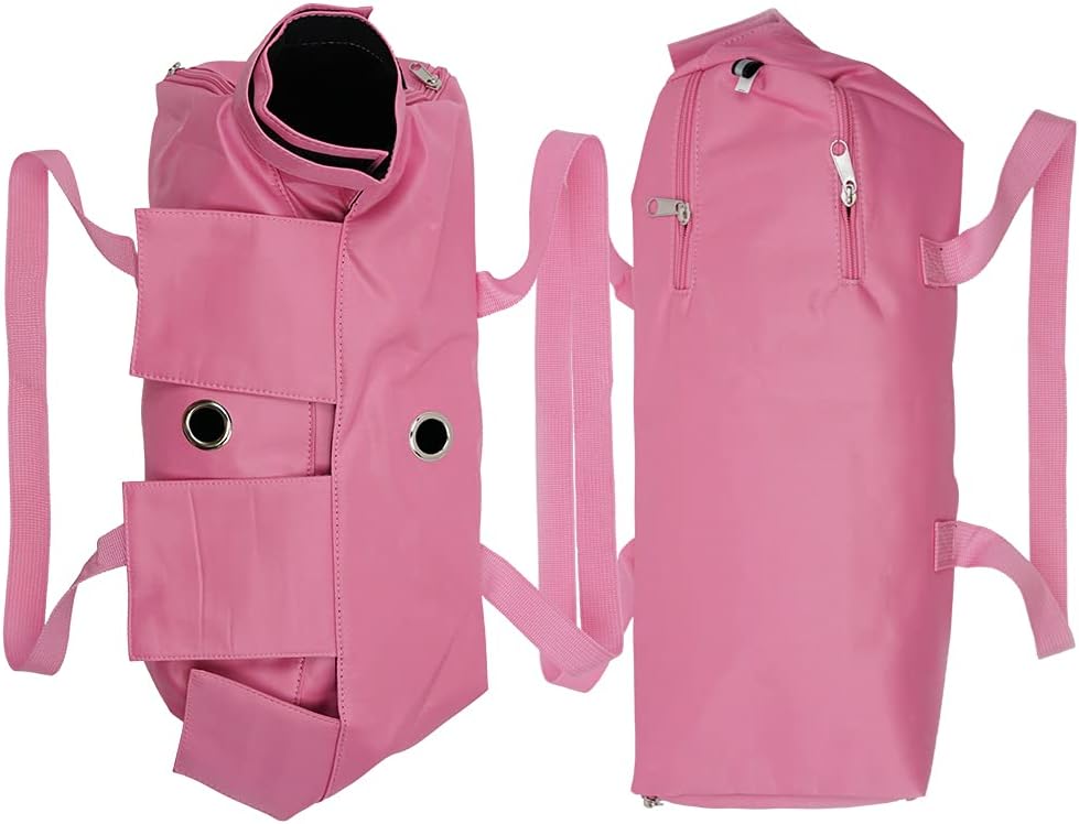 Kukaster Pet Cat’s Restraint Bag for Claw Care Nail Trimming Anti-Scratching Grooming Bag for Cats Medical Examination(Pink-s)