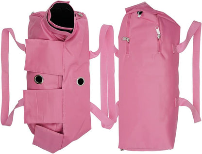 Kukaster Pet Cat’s Restraint Bag for Claw Care Nail Trimming Anti-Scratching Grooming Bag for Cats Medical Examination(Pink-s)