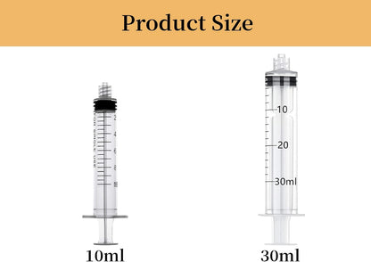Pet Feeding Syringe with Nipple, Silicone Feeding Tools for Kitten Puppy Feeding Syringe for Newborn Cat Dog Small Animals Rabbits (10ml+30ml)