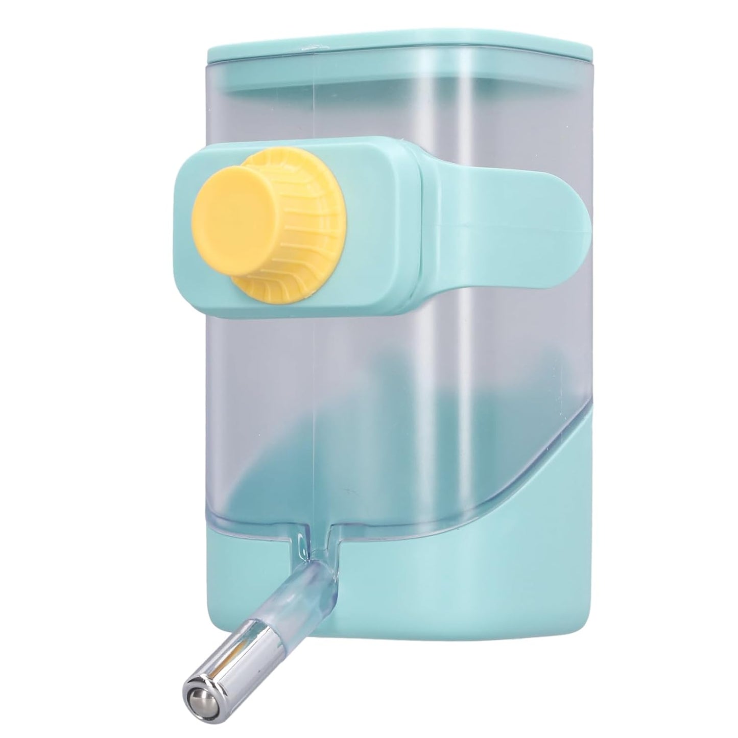 Pet Cage Water Dispenser, Reusable and Durable No Leakage Easy Cleaning Food Grade Plastic Automatic Water Feeder for Cats Dogs Rabbits Chinchillas (Green)