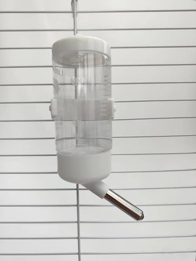Automatic Bird Feeder for Cage(3ps) No Mess Bird Water Dispenser Clear No Spill Budgie Feeder Cage Accessories for Small Parrots, Cockatiels, Finches, Lovebirds (Purple Pointed tip 003)
