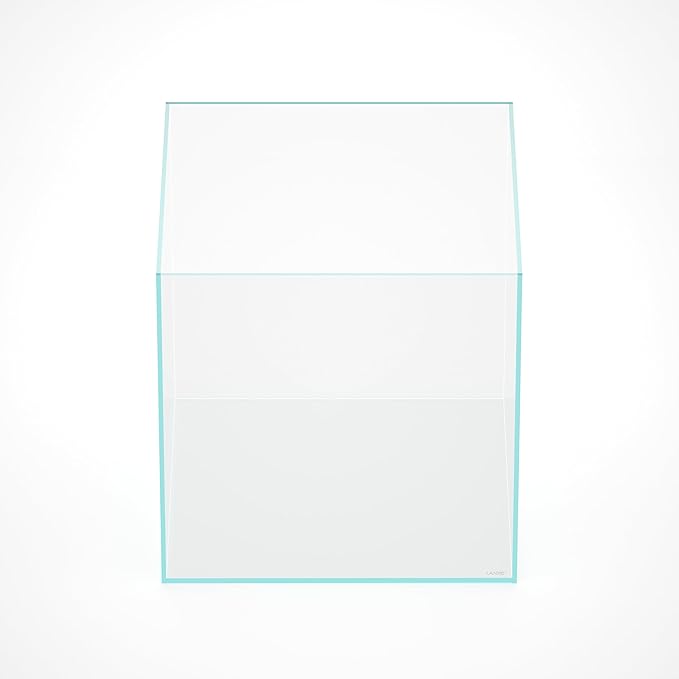 LANDEN 31 Gallon Cube Rimless Low Iron Aquarium Fish Tank,19.7" L × 19.7" W × 19.7" H (50cm x 50cm x50cm) 6mm Thickness with Nano Foam Leveling Mat Included