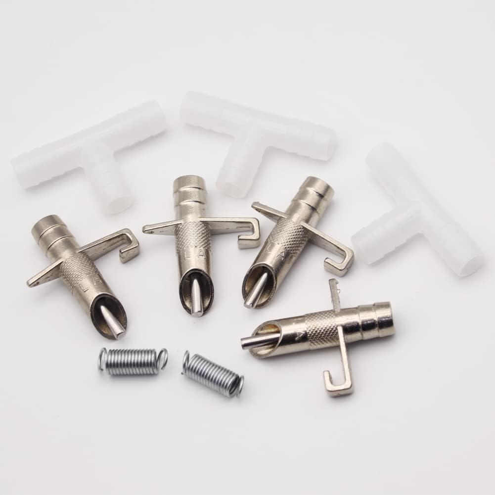 50PCS Automatic Water Rabbit Nipple Drinker Feeders for Rabbit Guinea Pig Ferret Rat Mouse Poultry Watering System (White)