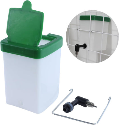 No-Drip Rabbit Water Bottle for Cage, 2Pack 16oz Small Animal Water Dispenser Water Bottle for Small Pet/Bunny/Ferret/Hamster/Guinea Pig/Rabbit/Chinchilla/Mouse (Clear, 16 Ounce)