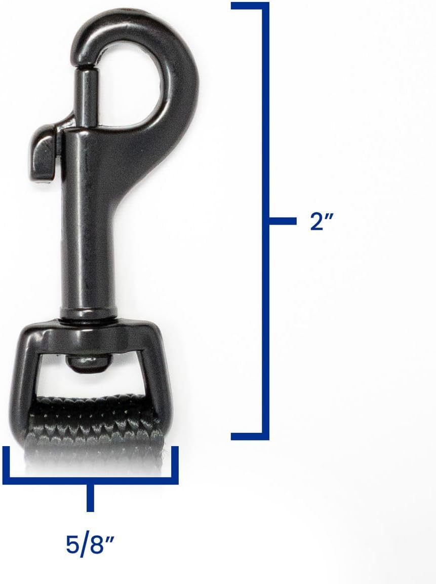 Dog Leash for Teacup Toy Minature and Small Dogs Primary & Traffic Handle The Bulk Multiple Sizes & Colors 5/8” Width Nylon Proudly Made in The USA (Purple, 8 Foot)