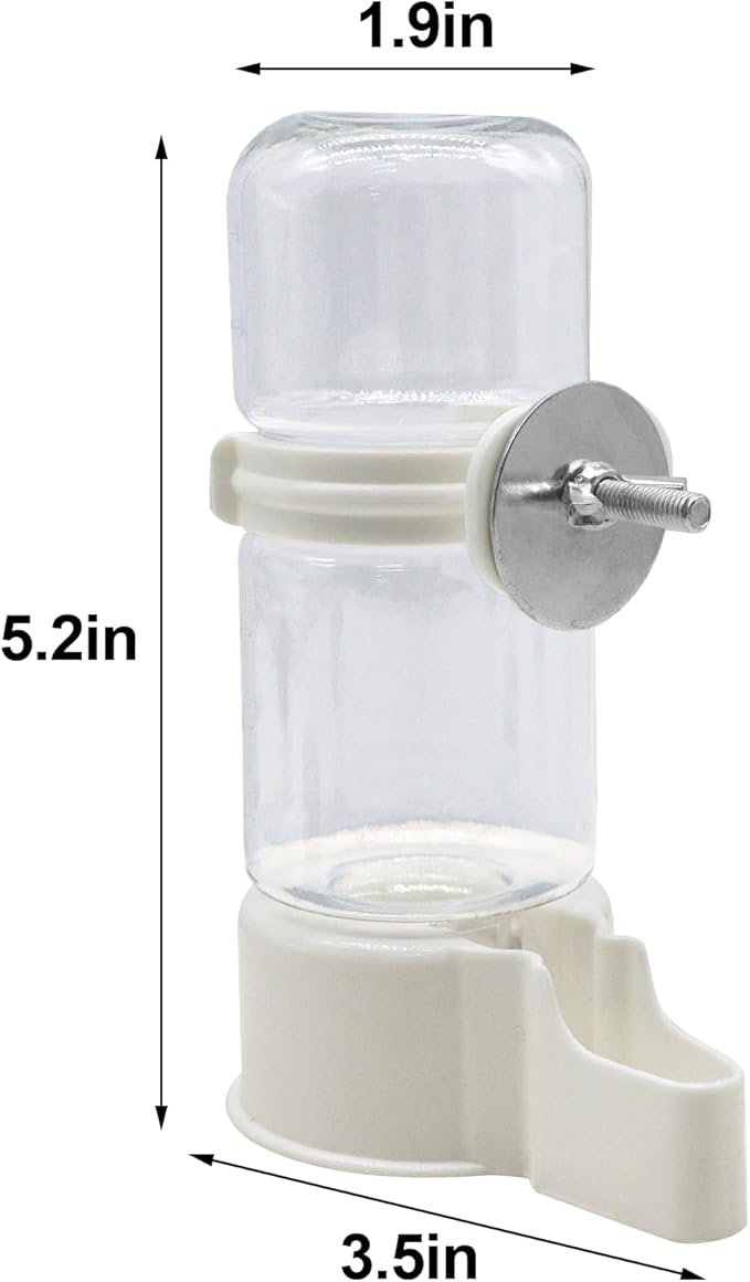 Pet Bird Water Feeder Automatic Pet Bird 140ML Water Dispenser for Cage, Hummingbird Water Dispenser, for Parakeet Budgie Cockatiel Lovebirds Canary Finch